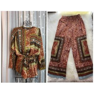 Zara top and bottom set in the size medium